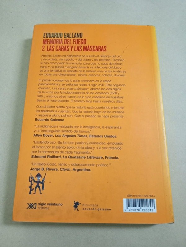 Producto - Memoria del fuego #2 Las caras - Eduardo Galeano - Siglo XXI 2015 - 1