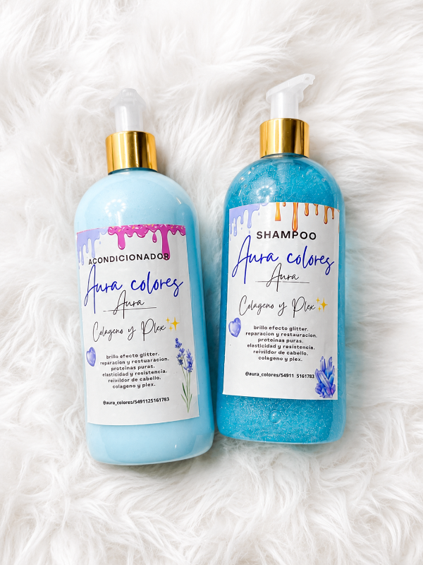 Producto - Shampoo y acondicionador Aura de 500ml