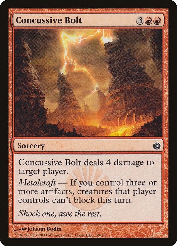 Producto - Concussive Bolt  Mirrodin Besieged