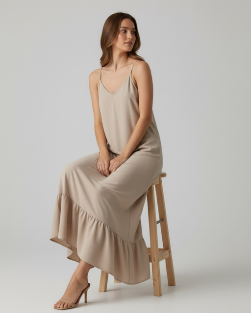 Producto - VESTIDO LARGO CEY CAMEL 0832 - 0