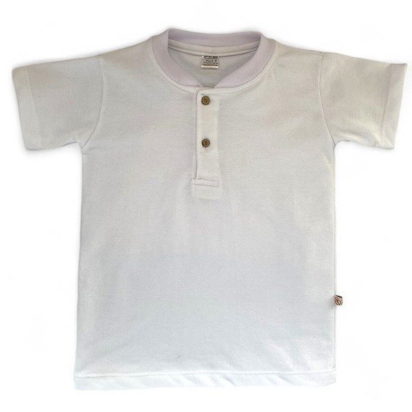 Producto - Chomba Piqué Blanca OUTLET 45 06 51 T14
