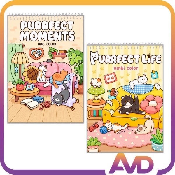 Producto - Purrfect Life Purrfect Moments libro para colorear