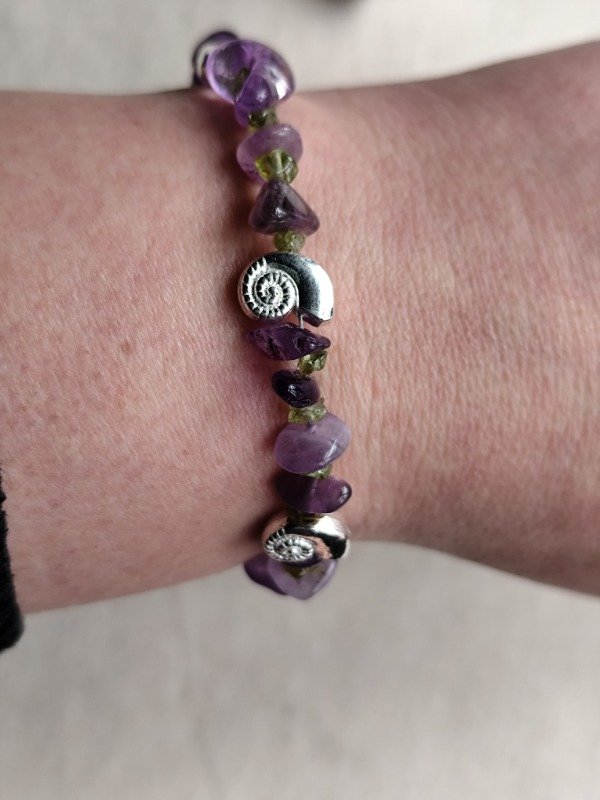 Producto - PULSERA PERIDOTO Y AMATISTA - Renovación Serena - 0