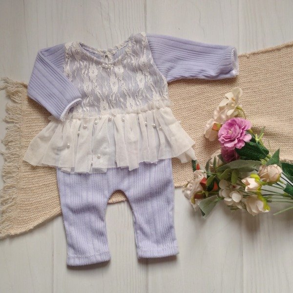 Producto - Romper largo Lila NB