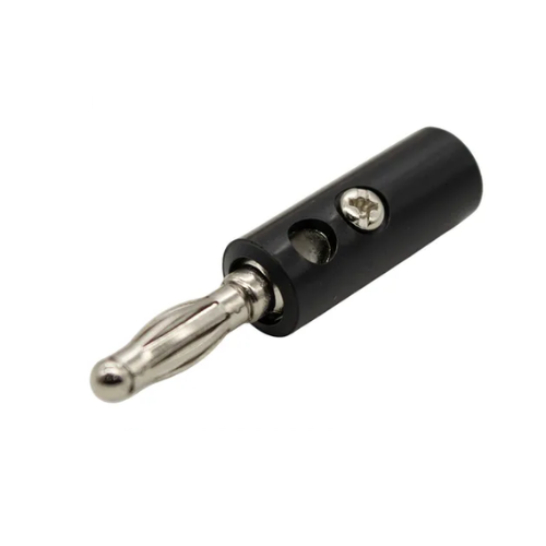 Producto - Conector Banana Macho Negro C/Deriv C/Tornillo