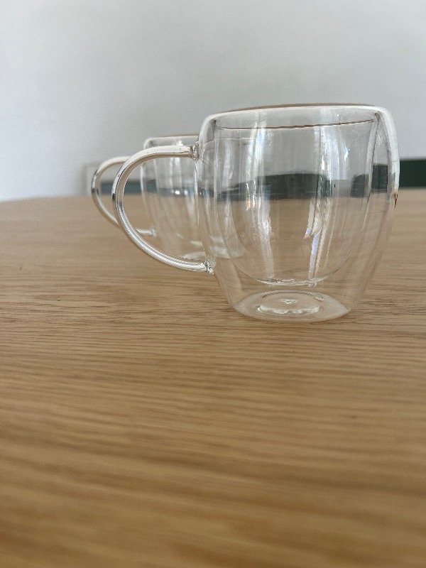 Producto - Taza doble vidrio transparente 250 ML