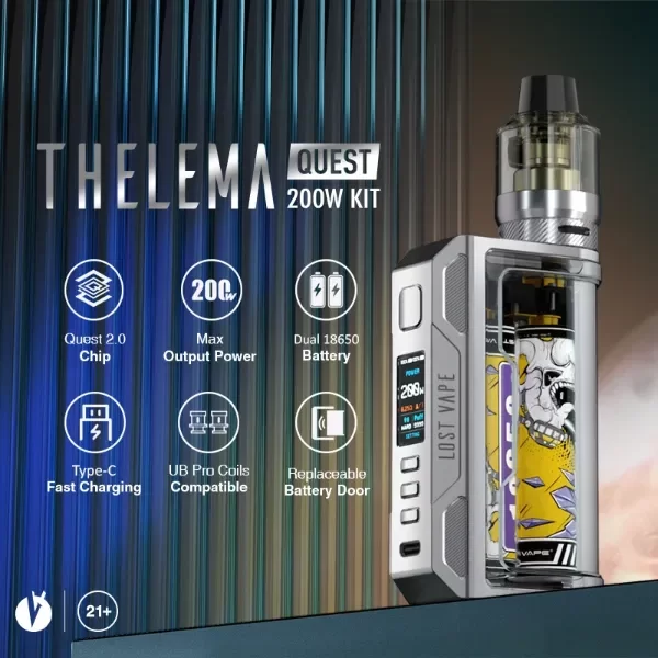 Producto - Lost Vape Thelema Quest 200W Kit /  Dual Batería / Calavera Vapors Mar del Plata
