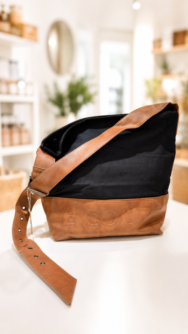 Producto - Bolso urbano detalle en cuero y  cinto