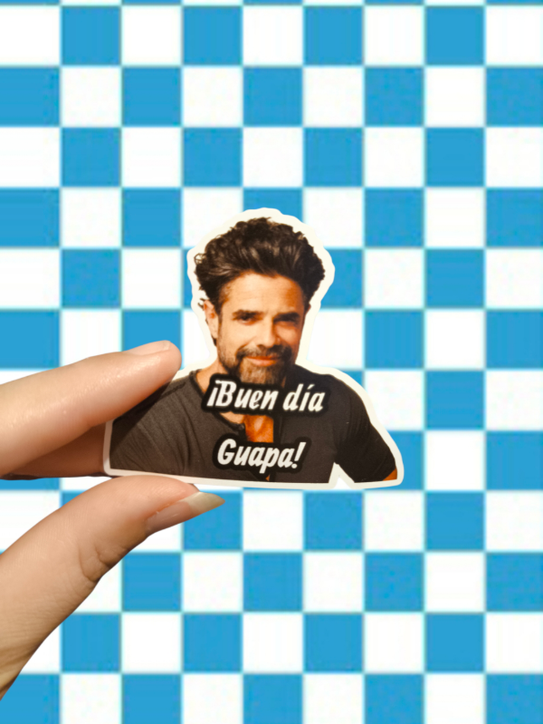 Producto - Sticker Vinilo Buen día Guapa