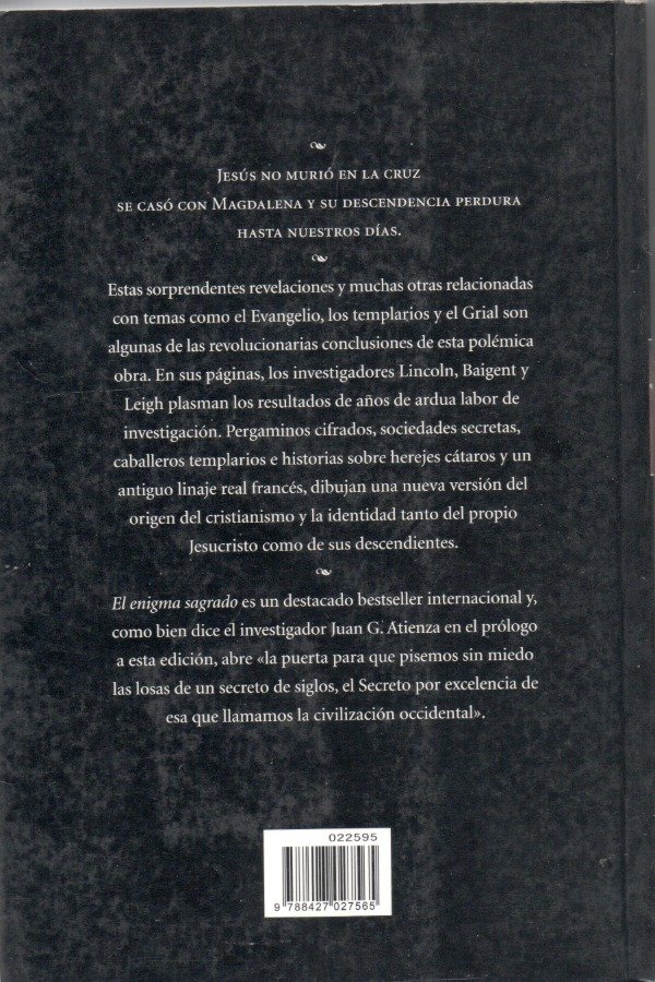 Producto - El enigma sagrado - M. Baigent - 9