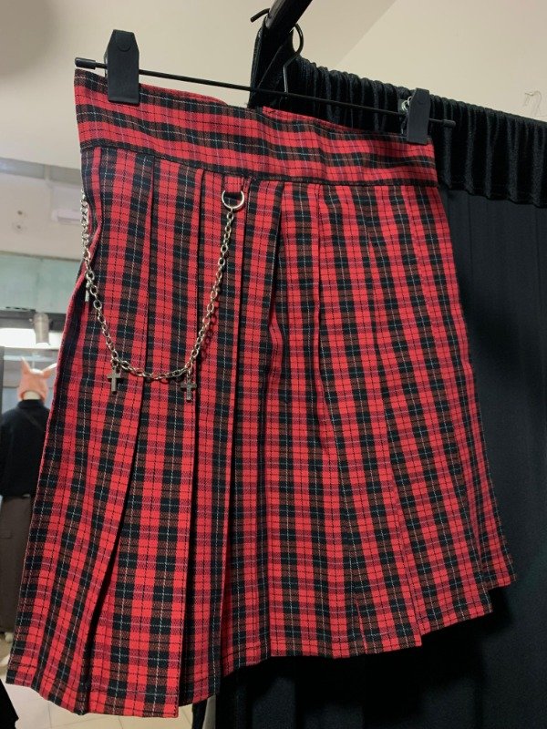 Producto - Falda Escocesa Rojo Fury Soul