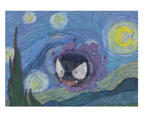 Producto - Gastly y La noche Estrellada
