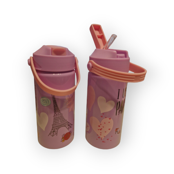 Producto - Botella 500cc con pico retráctil y sorbete de silicona