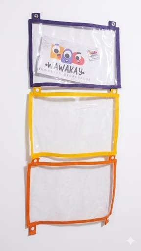 Producto - Sobre organizador plastico con broches a presion