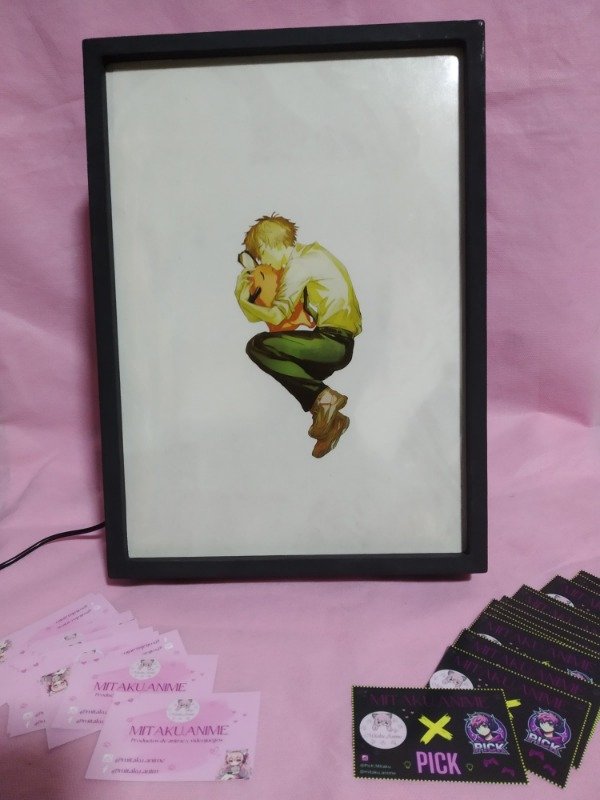 Producto - Chainsaw man Cuadro Iluminado Doble Capa