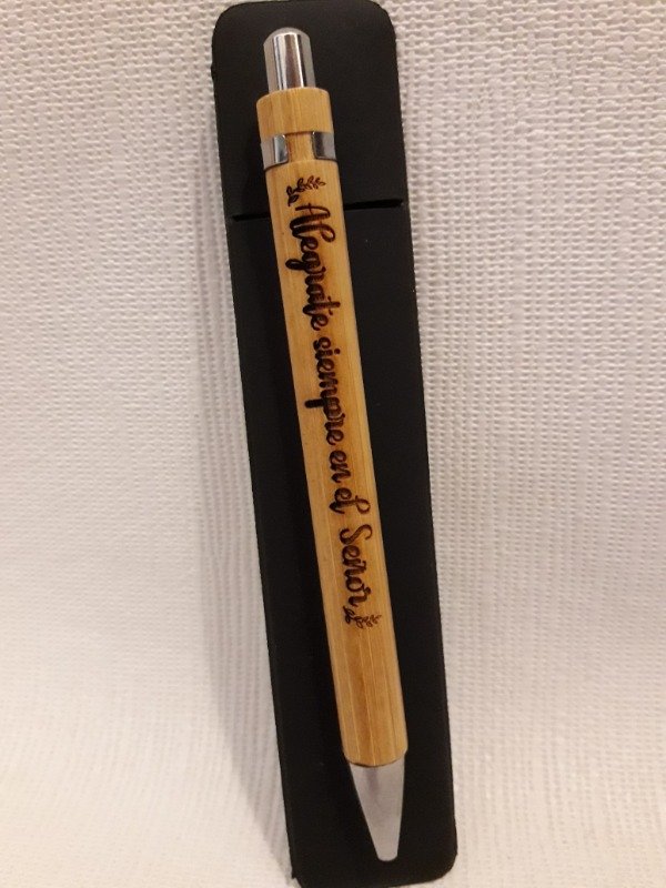 Producto - LAPICERA BAMBU C7FUNDA especial para Regalo
