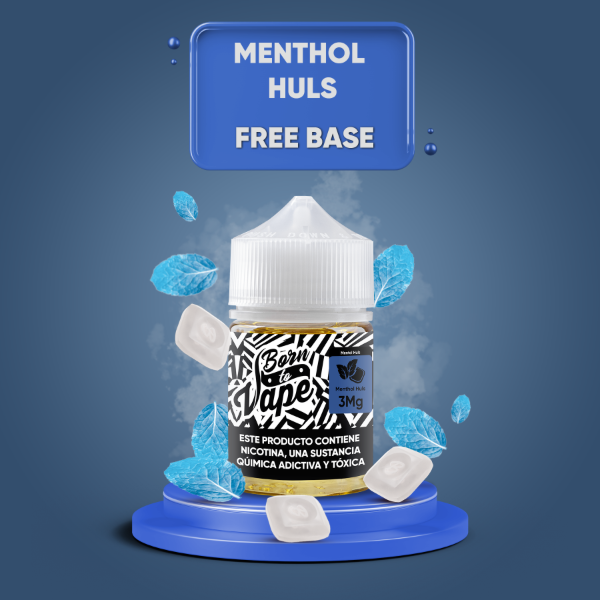 Producto - (FREEBASE) BORN TO VAPE 60ML 3MG - MENTHOL HULS