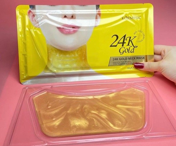 Producto - mascarilla para cuello 24k