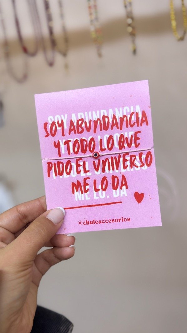 Producto - Tarjetón con protectora - Soy Abundancia - 2