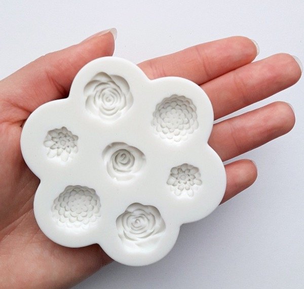 Producto - Molde de flores, flor florcita x 7 crisantemo