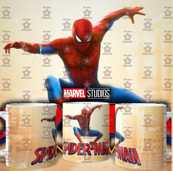 Producto - plantillas para taza de SPIDERMAN UN NUEVO DIA - 7
