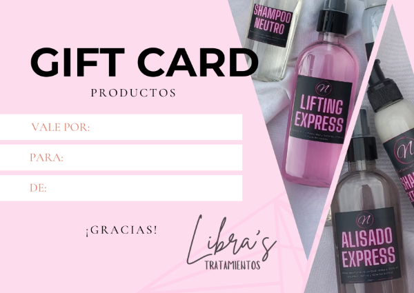 Producto - GIFT CARD PRODUCTOS