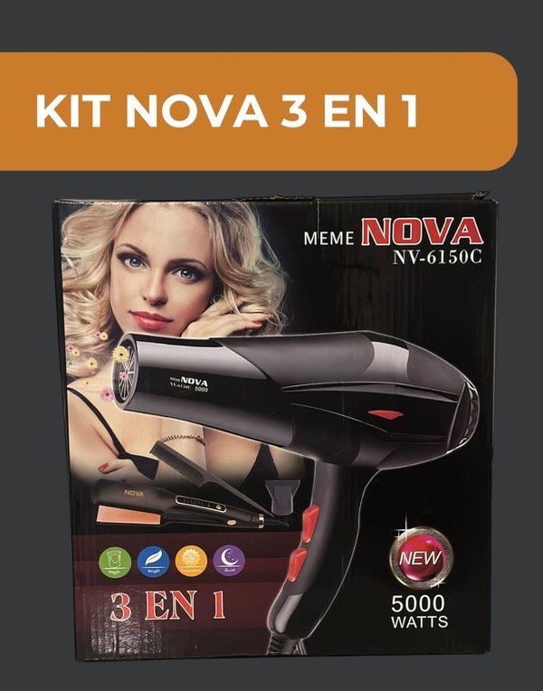 Producto - Secador de cabello, Planchita y Peine