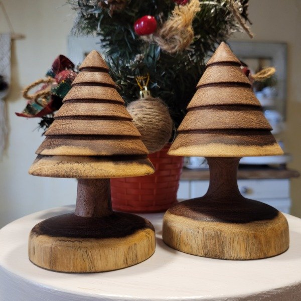 Producto - Set Pinos Torneados x 2 Algarrobo