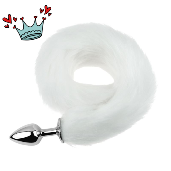 Producto - Plug Anal Cola de zorro Blanco