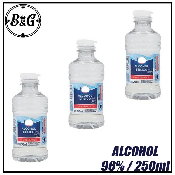 Producto - Alcohol Etílico Potable 96 Porciento 250ml (UNIDAD)