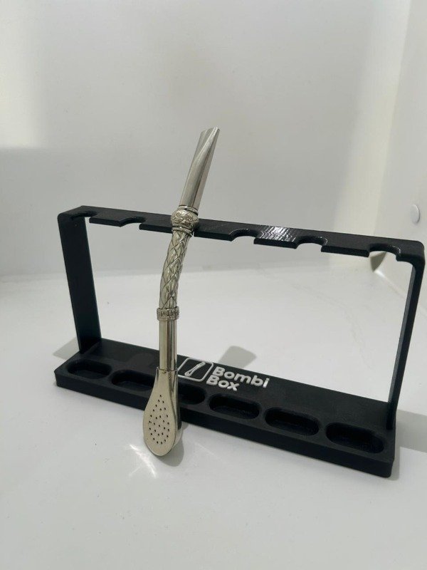 Producto - Bombillon Alpaca completo doble dije de alpaca caño cincelado pico curvo largo