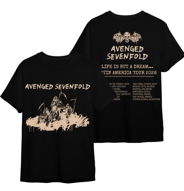 Producto - Avenged Sevenfold - Life Is But A Dream Tour 2 (Doble estampa)