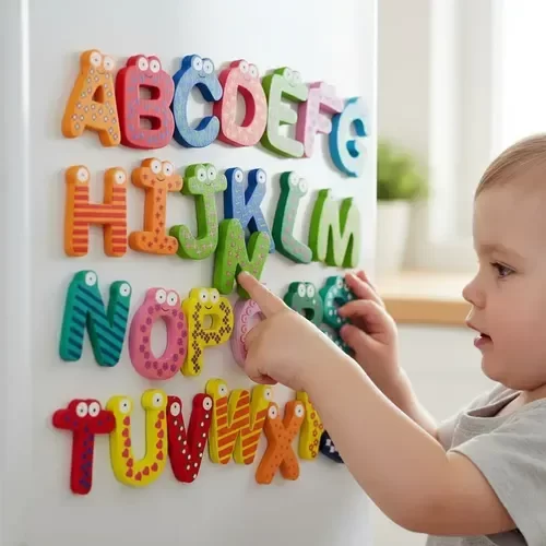 Producto - Letras de madera imantadas