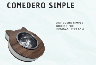 Producto - COMEDERO SIMPLE CABEZA DE GATO