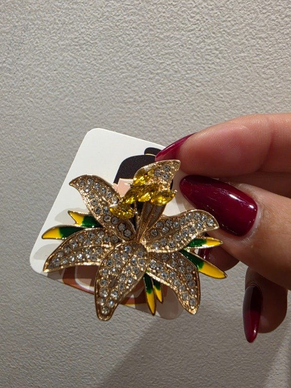 Producto - PRENDEDOR FLOR CON CIRCONES
