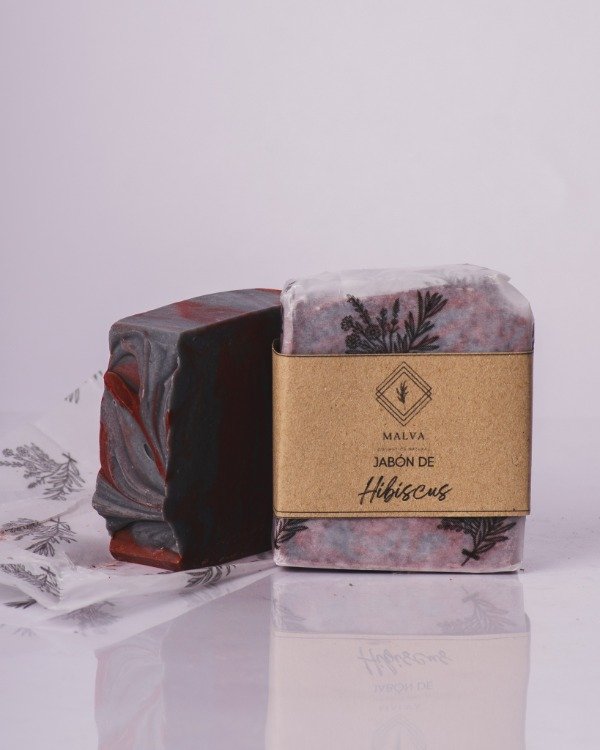 Producto - Jabón con técnica de saponificación en frío - HIBISCUS - 0