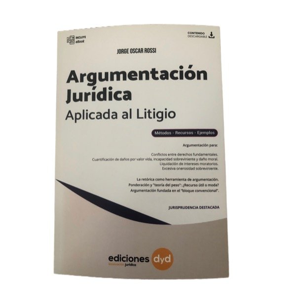Producto - Argumentación jurídica. Aplicada al litigio.