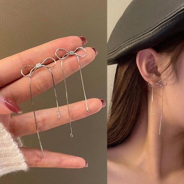 Producto - Aros Moño cadena larga - Acero