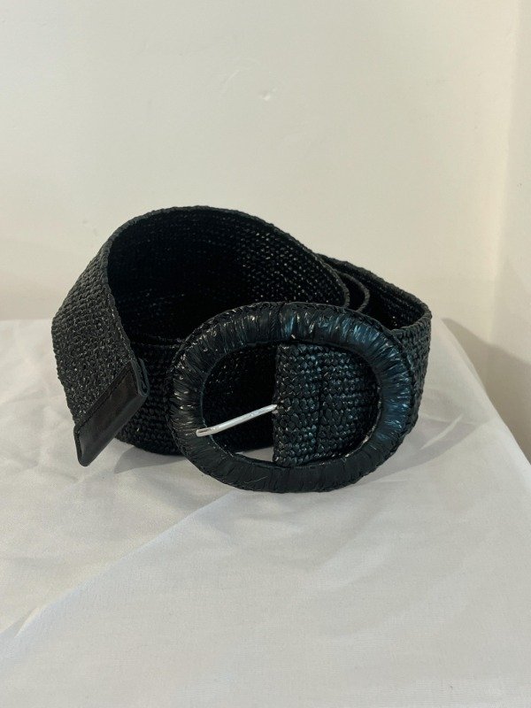 Producto - Cinto rafia elastizada negro