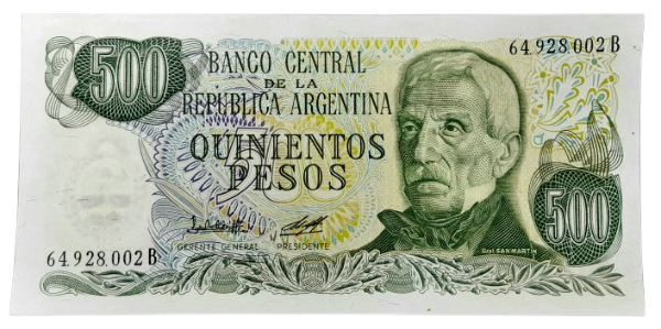 Producto - 500 Pesos Ley (López-Diz) Bott.2427b XF++