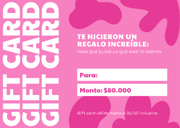 Producto - GIFT CARD PINK (Leer Descripción)