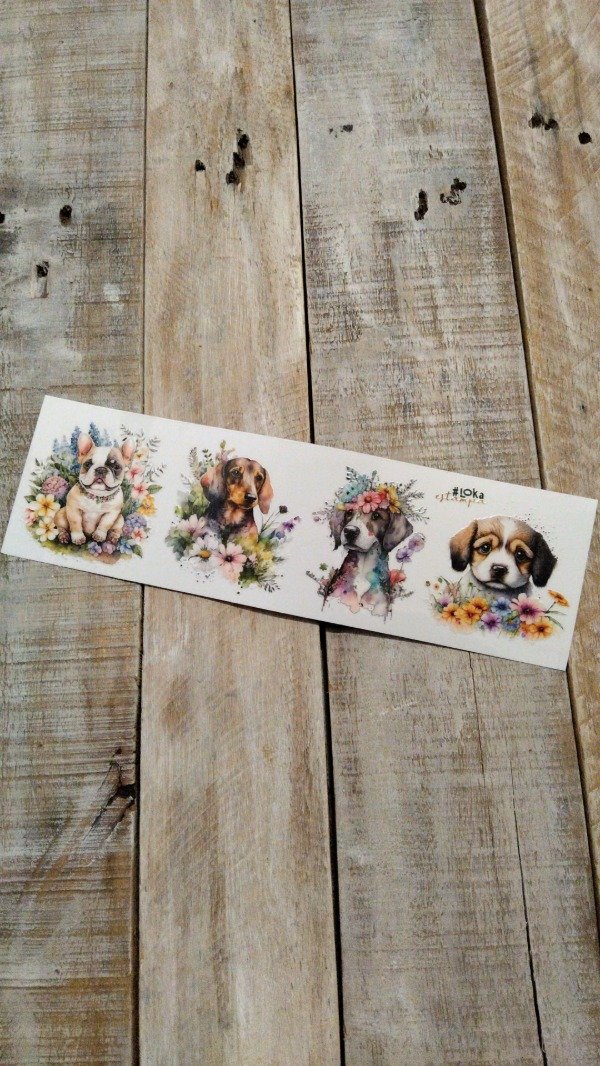 Producto - UV Tiras 8x28cm Vintage #3 Perros