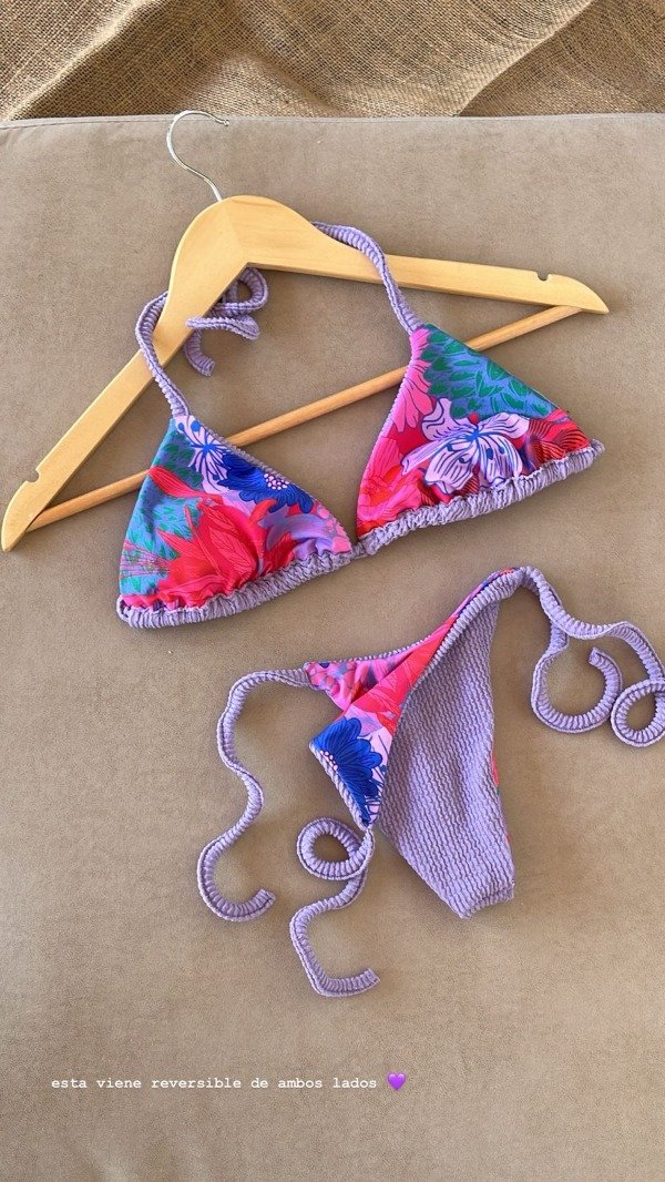 Producto - Bikini  Saona reversible "Lila"