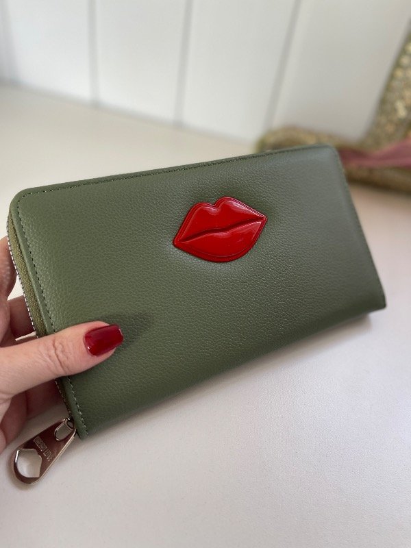 Producto - Billetera Oreiro Verde beso - 1