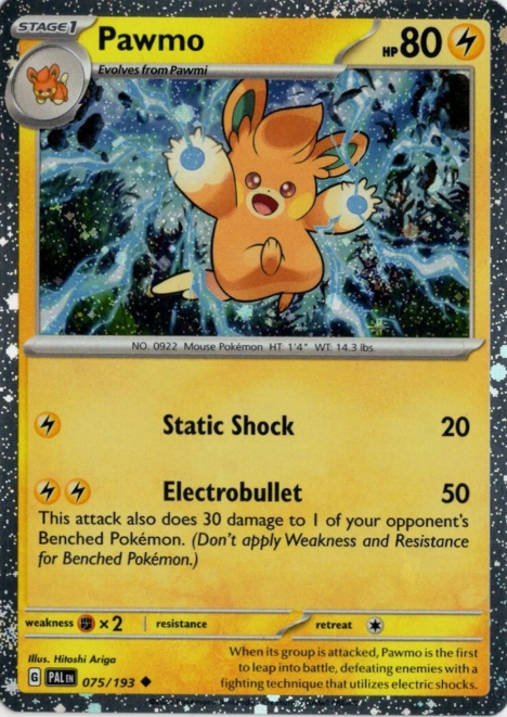 Producto - Pawmo - 075/193 - Paldea Evolved - Holo Cosmos Promo