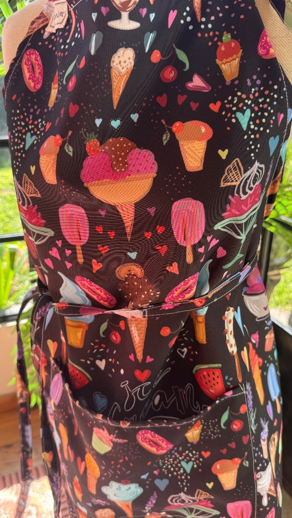 Producto - Delantal Helado negro - 1