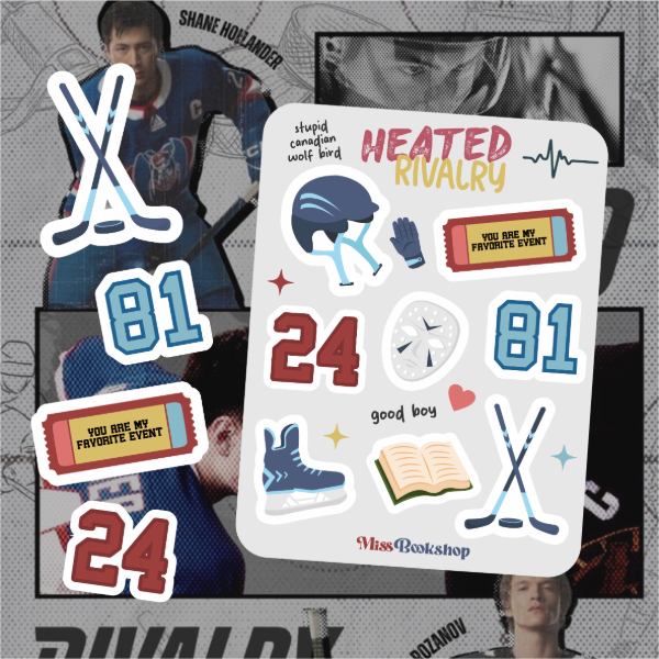 Producto - Plancha de stickers HEATED RIVALRY
