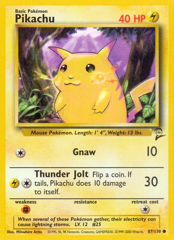 Producto - Pikachu (87/130) [Base Set 2]