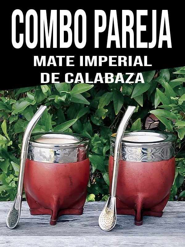 Producto - 2 MATES IMPERIALES DE CALABAZA MARRÓN + 2 BOMBILLAS