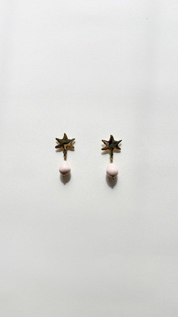 Producto - Aro estrella nude (dorado)